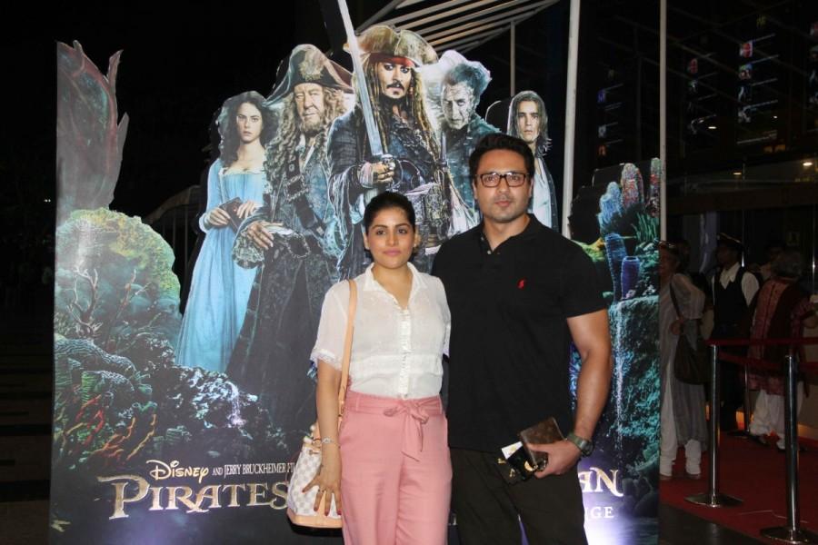 Television actor Mohammed Iqbal Khan along with his wife Sneha Chhabra during the screening of Hollywood film Pirates of The Caribbean: Salazar's Revenge, in Mumbai on May 25, 2017. Arshad Warsi,Gulshan Grover,Neha Bhasin,The Caribbean: Salazar's Revenge,The Caribbean: Salazar's Revenge special screening,The Caribbean: Salazar's Revenge special screening pics,The Caribbean: Salazar's Revenge special screening imag
