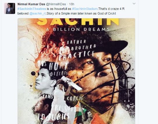Sachin: A Billion Dreams has released today and has not only been receiving critical acclaim but also audience appreciation and love from all quarters. Sachin: A Billion Dreams,Sachin: A Billion Dreams movie,Fans are going gaga over Sachin: A Billion Dreams,Sachin,Sachin Tendulkar