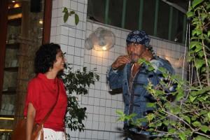 Jackie Shroff,Kiran Rao,Jackie Shroff and Kiran Rao,Jackie Shroff and Kiran Rao at Village Cafe,Jackie Shroff at Village Cafe,Kiran Rao spotted at Village Cafe