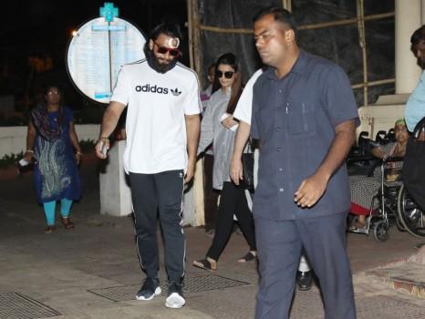 Bollywood actor Ranveer Singh spotted outside Lilavati Hospital in Mumbai on May 29, 2017.