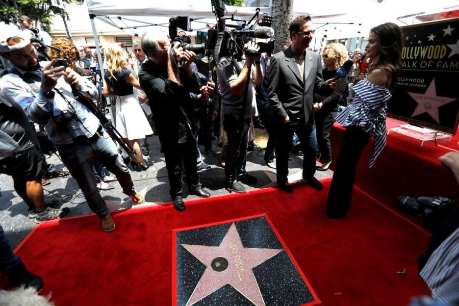 Actor Keri Russell is interviewed after unveiling her star on the Hollywood Walk of Fame in Los Angeles, California. Keri Russell,Keri Russell Hollywood Walk of Fame,Hollywood Walk of Fame,actress Keri Russell,Keri Russell gets Hollywood Walk of Fame