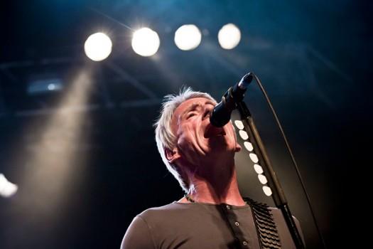 British singer Paul Weller performs live on stage during a concert at the Huxleys on May 31, 2017.