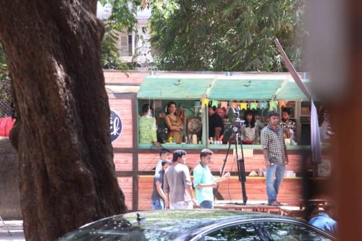 Bollywood actress Sunny Leone spotted at Mehboob studio.