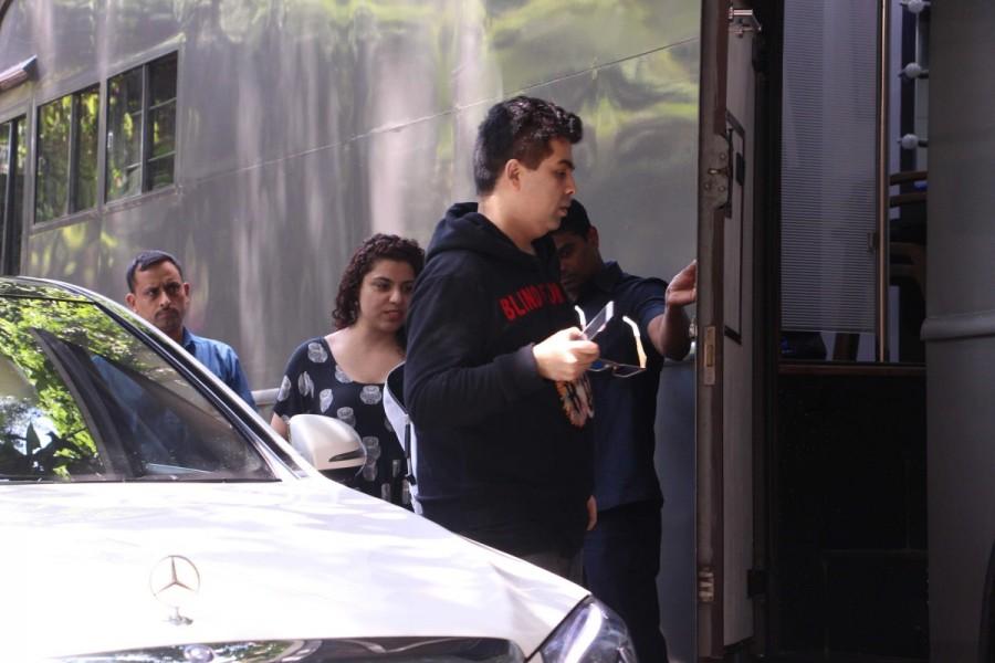Bollywood producer Karan Johar spotted at Mehboob studio. Sunny Leone and Karan Johar,Sunny Leone,Karan Johar,Sunny Leone spotted at Mehboob studio,Karan Johar spotted at Mehboob studio,Sunny Leone  pics,Sunny Leone  images,Sunny Leone  stills,Sunny Leone  pictures