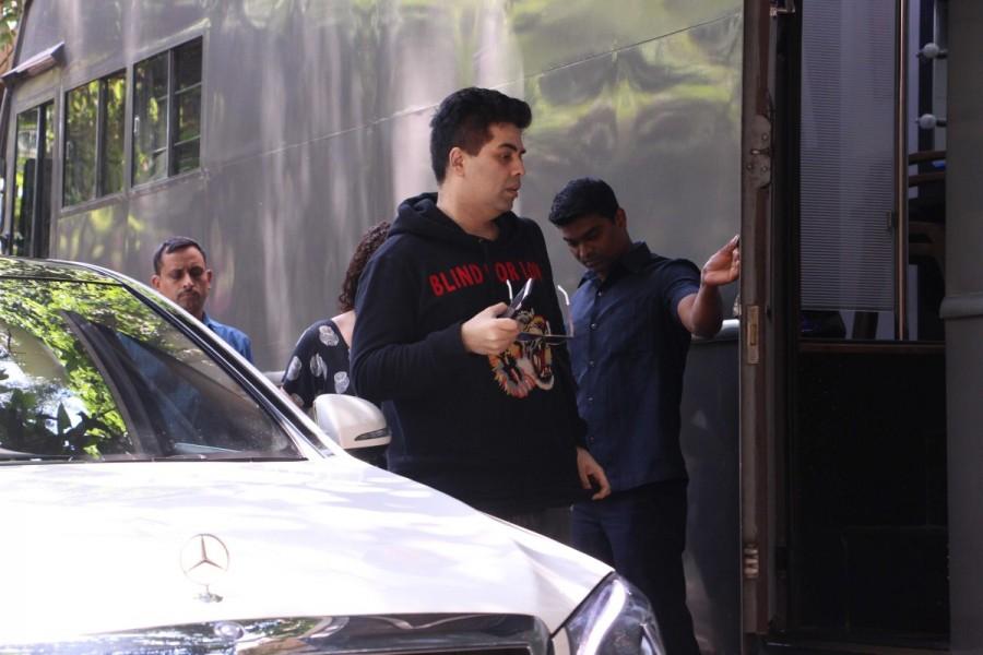 Karan Johar spotted at Mehboob studio. Sunny Leone and Karan Johar,Sunny Leone,Karan Johar,Sunny Leone spotted at Mehboob studio,Karan Johar spotted at Mehboob studio,Sunny Leone  pics,Sunny Leone  images,Sunny Leone  stills,Sunny Leone  pictures