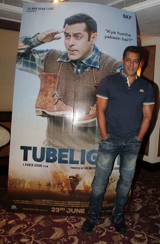 Bollywood actor Salman Khan promotes Tubelight movie in Mumbai on June 1, 2017. Salman Khan,actor Salman Khan,Salman Khan promotes Tubelight movie,Salman Khan promotes Tubelight,Tubelight,Tubelight promotion,Tubelight movie promotion,Tubelight promotion pics,Tubelight promotion images,Tubelight promotion stills,Tubelight promotion pi