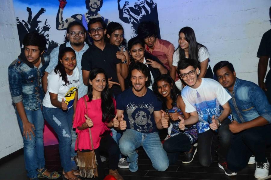Bollywood actor Tiger Shroff during the poster launch of film Munna Michael in Mumbai. Munna Michael poster,Munna Michael,Munna Michael movie poster,Munna Michael first look,Munna Michael first look poster,Tiger Shroff,actor Tiger Shroff,Tiger Shroff launches Munna Michael poster