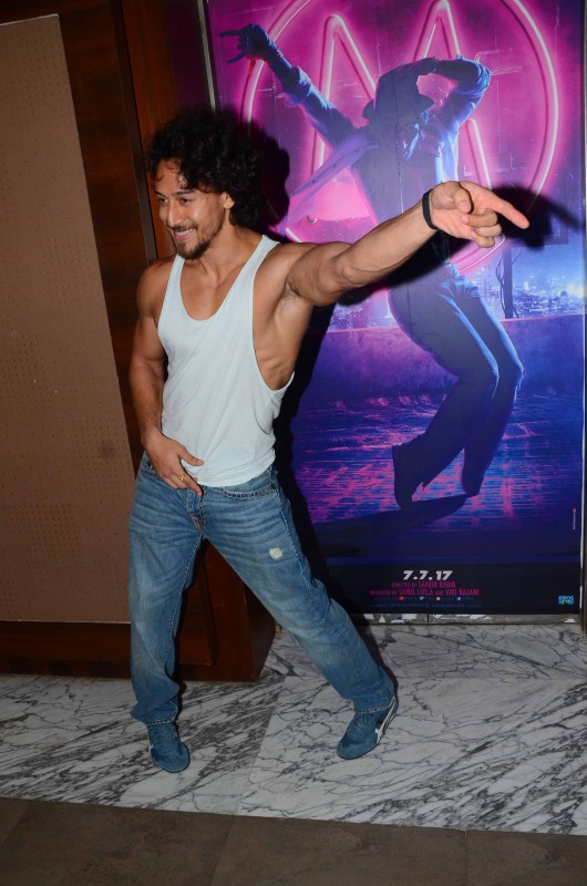 Bollywood actor Tiger Shroff launches Munna Michael movie poster. Munna Michael poster,Munna Michael,Munna Michael movie poster,Munna Michael first look,Munna Michael first look poster,Tiger Shroff,actor Tiger Shroff,Tiger Shroff launches Munna Michael poster