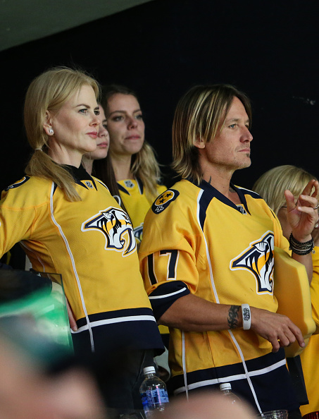 Hollywood Actress Nicole Kidman and Keith Urban attend the Stanley Cup Finals Game 3 Nashville Predators Vs. Pittsburgh Penguins at Bridgestone Arena on 3rd June 2017 in Nashville, Tennessee. Nicole Kidman and Keith Urban,Nicole Kidman,Keith Urban,Stanley Cup Finals,Stanley Cup Finals 2017,Stanley Cup Finals pics,Stanley Cup Finals images,Stanley Cup Finals stills