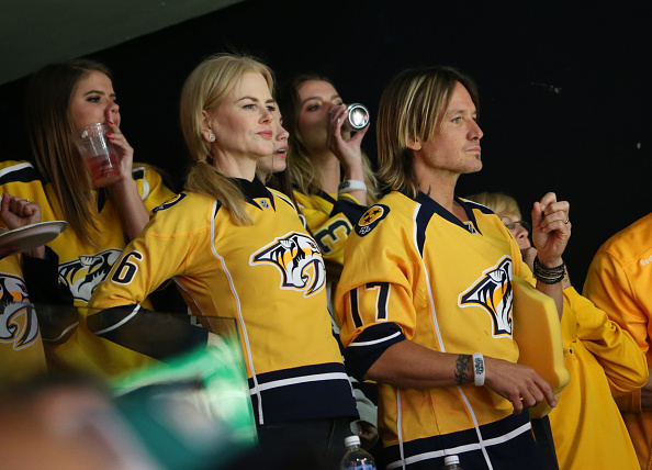 Nicole Kidman and Keith Urban attend the Stanley Cup Finals Game 3 Nashville Predators Vs. Pittsburgh Penguins at Bridgestone Arena on June 3, 2017 in Nashville, Tennessee. Nicole Kidman and Keith Urban,Nicole Kidman,Keith Urban,Stanley Cup Finals,Stanley Cup Finals 2017,Stanley Cup Finals pics,Stanley Cup Finals images,Stanley Cup Finals stills