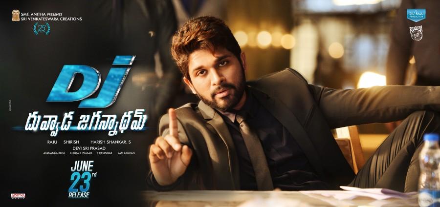 Allu Arjun,Duvvada Jagannadham,Duvvada Jagannadham release date,Duvvada Jagannadham release date poster,DJ,DJ poster