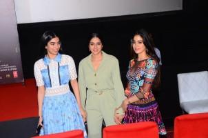 Boney Kapoor,Sridevi,Jhanvi,Khushi,Sridevi Kapoor,Mom trailer,Mom trailer launch,Mom trailer launch pics,Mom trailer launch images,Mom trailer launch stills,Mom trailer launch pictures,Mom trailer launch photos