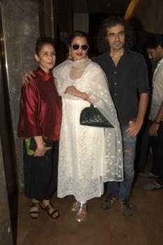 Bollywood actors Manisha Koirala, Rekha and filmmaker Imtiaz Ali during the screening of film Dear Maya on June 4, 2017.