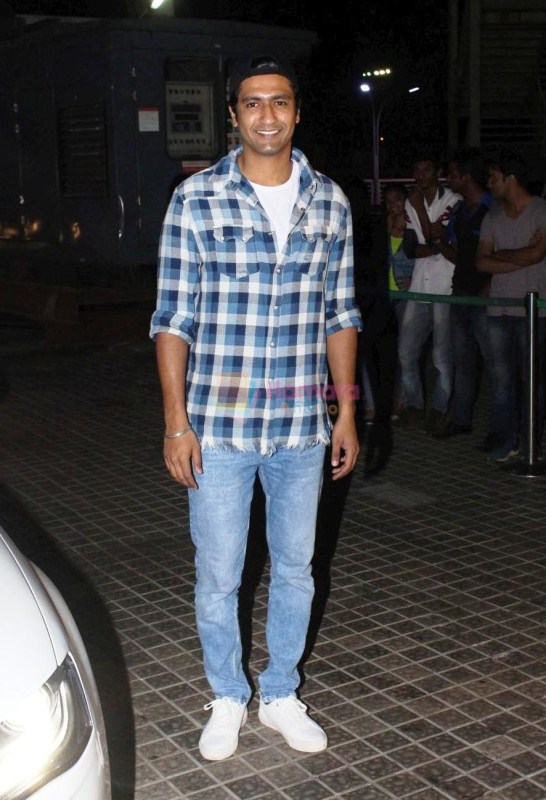 Vicky Kaushal at the Special Screening of Film Naam Shabana. Vicky Kaushal,Vicky Kaushal hiding,actor Vicky Kaushal,Raju Hirani