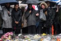 A woman is comforted by her friend as she breaks down in tears during a minutes silence near the scene of Saturday's terrorist attack, on June 6, 2017 in London, England. The third attacker has been named by Italian media as Youssef Zaghba a London restaurant worker, following the attack on Saturday night in London Bridge and Borough. Seven people were killed and forty eight injured in the attack.
