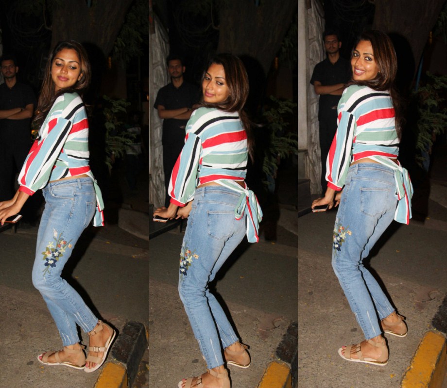 South Indian actress Amala Paul spotted at Bandra on June 6, 2017 in Mumbai. Amala Paul spotted at Bandra,Amala Paul at Bandra,Amala Paul,actress Amala Paul,Amala Paul with producer Ashvini Yardi,Amala Paul and Ashvini Yardi,Ashvini Yardi,Ashvini Yardi at Bandra