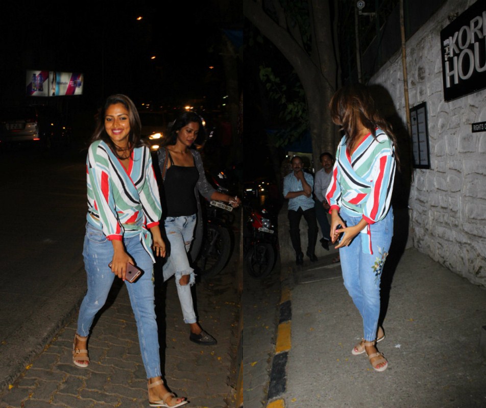 Indian film actress Amala Paul spotted at Bandra in Mumbai on June 6, 2017. Amala Paul spotted at Bandra,Amala Paul at Bandra,Amala Paul,actress Amala Paul,Amala Paul with producer Ashvini Yardi,Amala Paul and Ashvini Yardi,Ashvini Yardi,Ashvini Yardi at Bandra
