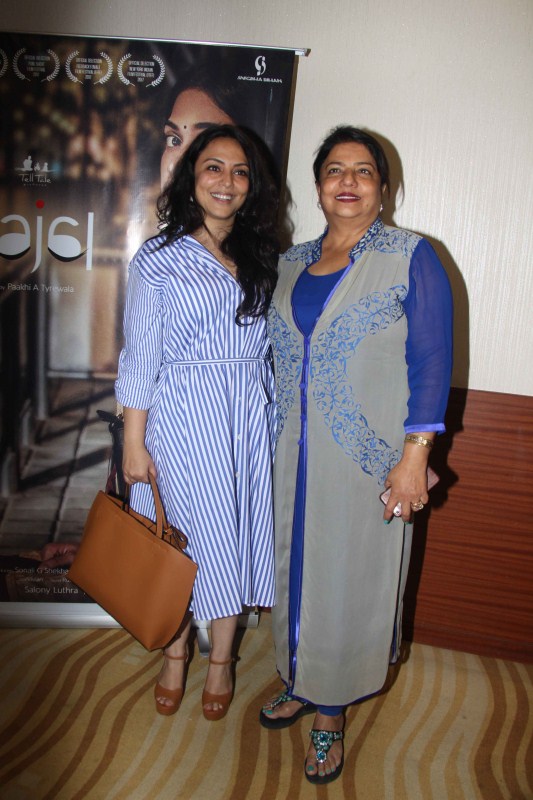 Kajal short film screening held in Mumbai on June 6, 2017. Rekha Bhardwaj,Filmmaker Vishal Bhardwaj,actors Pakhi Tyrewala,Sunil Kumar Palwal,Salony Luthra,Kajal short film screening,Kajal short film
