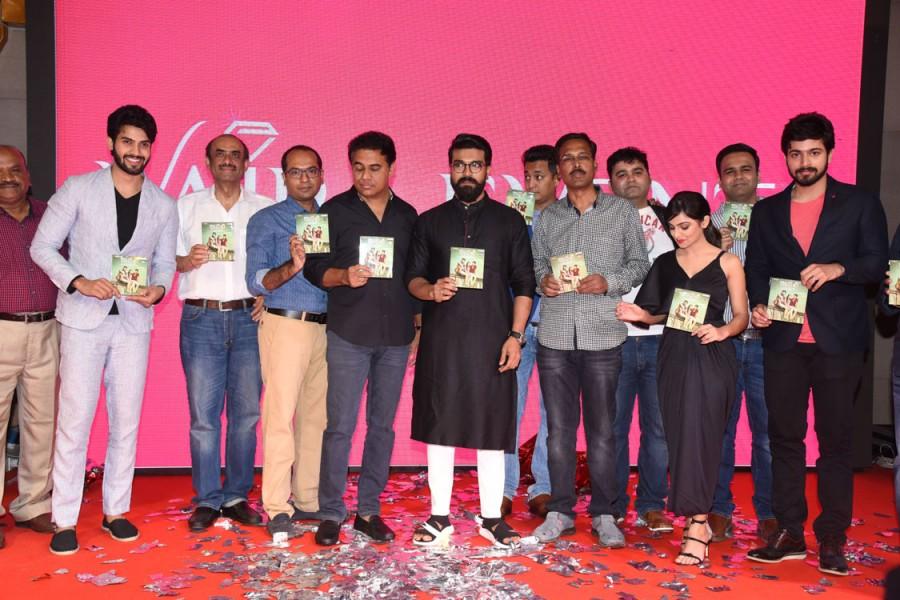 Kaadhali movie audio launch event held at the Part Hyatt Hotel, Banjara Hills, Hyderabad on Tuesday (06th June) evening. Celebs like Ram Charan Teja, Pooja K Doshi, Pattabhi R. Chilukuri, Sai Ronak, D Suresh Babu, KT Rama Rao, Harish Kalyan, Shraavya Reddy, Dasarath, Prasan Praveen Shyam and others graced the event. Ram Charan Teja,D Suresh Babu,KT Rama Rao,Harish Kalyan,Pooja K Doshi,Pattabhi R. Chilukuri,Sai Ronak,Dasarath,Prasan Praveen Shyam,Shraavya Reddy,Kaadhali audio launch,Kaadhali audio launch pics,Kaadhali audio launch images,Kaadhali audio launch stills