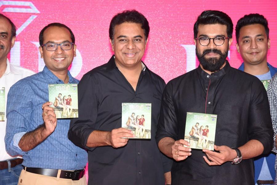 KTR released the audio CD. Prasan Praveen Shyam coposed the music. Ram Charan Teja,D Suresh Babu,KT Rama Rao,Harish Kalyan,Pooja K Doshi,Pattabhi R. Chilukuri,Sai Ronak,Dasarath,Prasan Praveen Shyam,Shraavya Reddy,Kaadhali audio launch,Kaadhali audio launch pics,Kaadhali audio launch images,Kaadhali audio launch stills