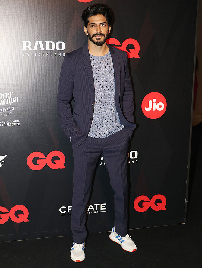 Harshvardhan Kapoor: Fashionista Sonam and Rhea Kapoor's brother Harshvardhan shows off his stylish casual-chic side. He has made some statement earlier when he started wearing suits over kurtas. His fashion sense is laidback but smart. He does not fail to follow the family when it comes to fashion. Saqib Saleem,Karthik Aryan,Vicky Kaushal,Ali Fazal,Harshvardhan Kapoor,Jim Sarbh,oung Fashion Brigade of B-Town