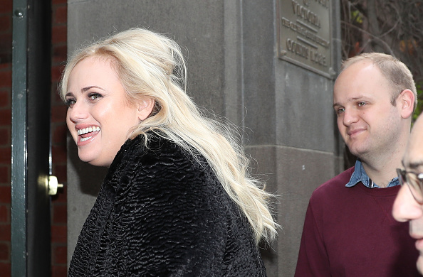 Australian actress Rebel Wilson and her brother Ryot Wilson (R) arrive at the Victorian Supreme Court on June 8, 2017 in Melbourne, Australia. Rebel Wilson is suing Bauer Media, the publisher of Woman's Day, over a series of articles she alleges portrayed her as a serial liar and cost her movie roles in Hollywood. Rebel Wilson,Woman's day draws,trial against Woman's day,Victorian Supreme Court,Ryot Wilson