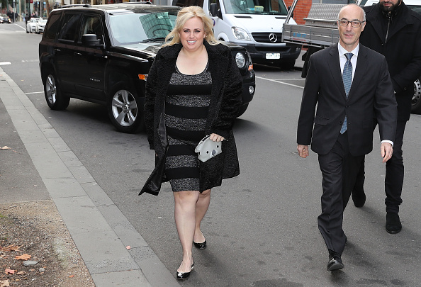 Australian actress Rebel Wilson arrives at the Victorian Supreme Court on June 8, 2017 in Melbourne, Australia. Rebel Wilson is suing Bauer Media, the publisher of Woman's Day, over a series of articles she alleges portrayed her as a serial liar and cost her movie roles in Hollywood. Rebel Wilson,Woman's day draws,trial against Woman's day,Victorian Supreme Court,Ryot Wilson