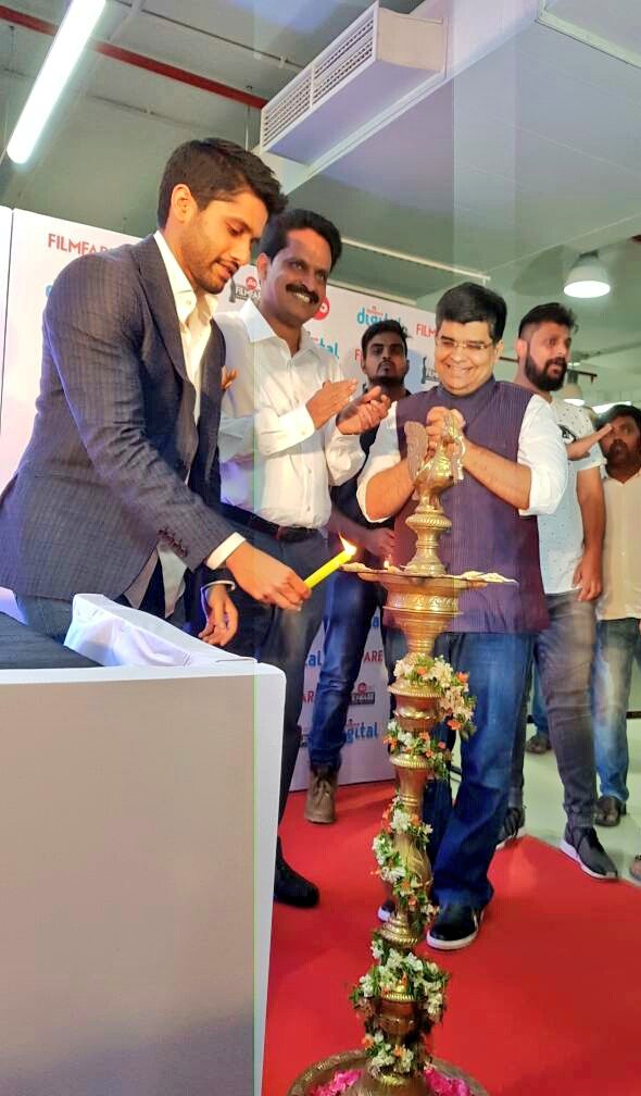 Jio Filmfare Awards South 2017 press conference event held in Hyderabad on 08th June 2017. Jio Filmfare Awards,Jio Filmfare Awards South 2017,Naga Chaitanya,Samantha,Naga Chaitanya and Samantha,Naga Chaitanya wedding,Samantha wedding,Naga Chaitanya marriage,Samantha marriage