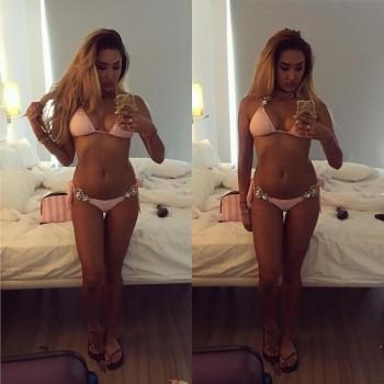 British reality television personality Zahida Allen flaunts tiny waist in sizzling Instagram snap.