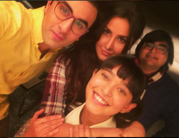 Sayani and Katrina have shared the screen space before, they were seen together in Baar Baar Dekho alongside Siddharth Malhotra. But this is the first time Ranbir and Sayani are working together and will be seen as friends in the movie. They share a good rapport on set as well as off set. Infact it is Ranbir's stylist who is responsible for Sayani's haircut in the movie. They both are seen cracking jokes and having fun on sets We are awaiting to see the charisma of their friendship on screen. Sayani,Sayani Gupta,Ranbir and Katrina,Jagga Jasoos