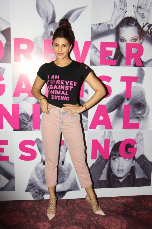 The actress has an interesting line up for the year with A Gentleman opposite Sidharth Malhotra, Judwaa 2 opposite Varun Dhawan and Drive opposite Sushant Singh Rajput. Jacqueline Fernandez,actress Jacqueline Fernandez,Jacqueline Fernandez launches FAAT Campaign,FAAT Campaign,Fight Against Animal Testing,Fight Against Animal Testing Campaign