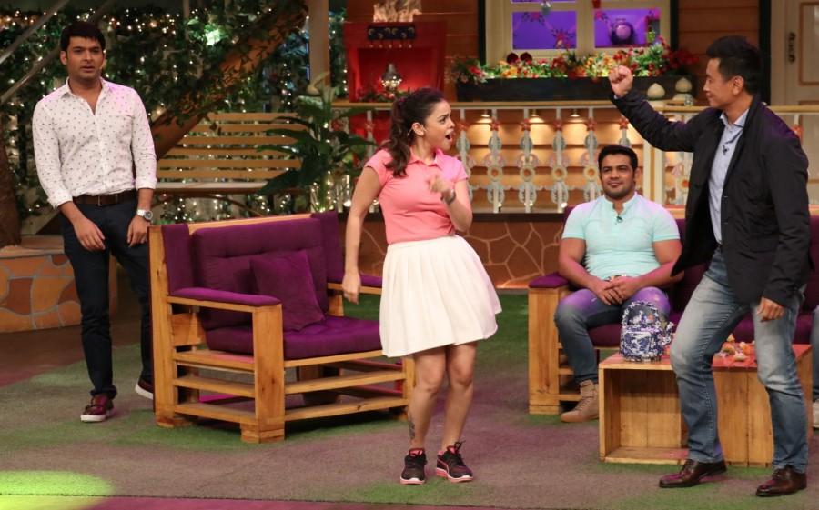 Bhaichung Bhutia,Anju Bobby George,Sushil Kumar,The Kapil Sharma Show,Sumona Chakravarti,Kala Chashma