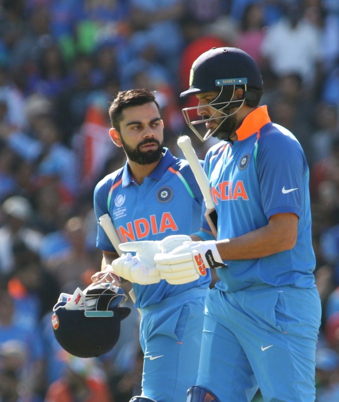Later, Bumrah accounted for Chris Morris (4) and Andile Phehlukwayo (4), while Bhuvneshwar removed Kagiso Rabada (5) and Morne Morkel (0) to floor the South Africans. The target of 192 was not one that much bothered India. Shikhar Dhawan continued his fine run in the tournament with a 78, while Virat Kohli remained not out on 76. After opening batsman Rohit Sharma (12) fell to paceman Morkel, Dhawan and Kohli shared a second-wicket stand of 128 in 24.3 overs to hand India a comfortable victory. Yuvraj Singh contributed an unbeaten 23 towards late in the chase. ICC Champions Trophy,India overwhelm South Africa,India beats South Africa,India beat South Africa,India trash South Africa,India enter semi-final,india vs bangladesh