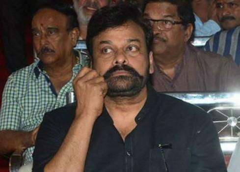 Megastar Chiranjeevi has been spotted sporting a twirled mustache and his fans believe this look is for his upcoming Telugu film 
