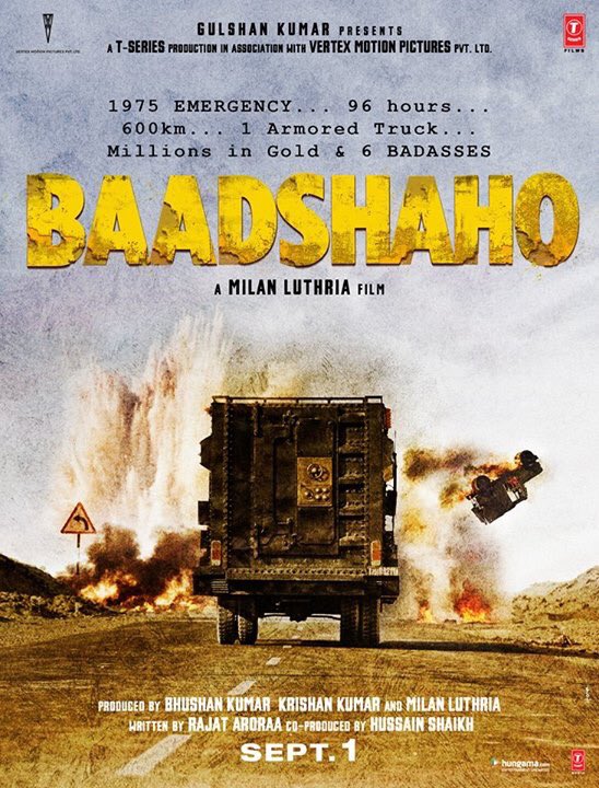 Baadshaho is an upcoming Bollywood action thriller film written by Rajat Arora, directed and co-produced by Milan Luthria. Ajay Devgan,Emraan Hashmi,Baadshaho first look poster,Baadshaho,Baadshaho first look,Baadshaho poster,Baadshaho movie poster,bollywood movie Baadshaho,Baadshaho pics,Baadshaho images,Baadshaho stills