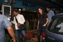 Bollywood actress Yami Gautam spotted at B Blunt Salon in Khar West, Mumbai.