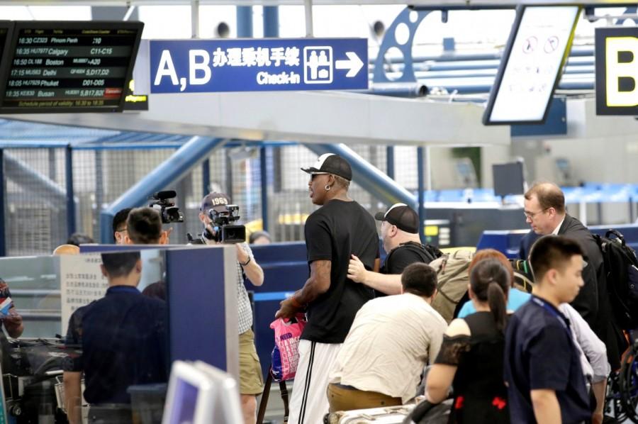 Former NBA star Dennis Rodman arrived in North Korea on June 13, returning to the country where he has previously met leader Kim Jong Un. Dennis Rodman,Dennis Rodman returns to North Korea,Dennis Rodman returns,Former NBA star Dennis Rodman,NBA star Dennis Rodman,Kim Jong Un