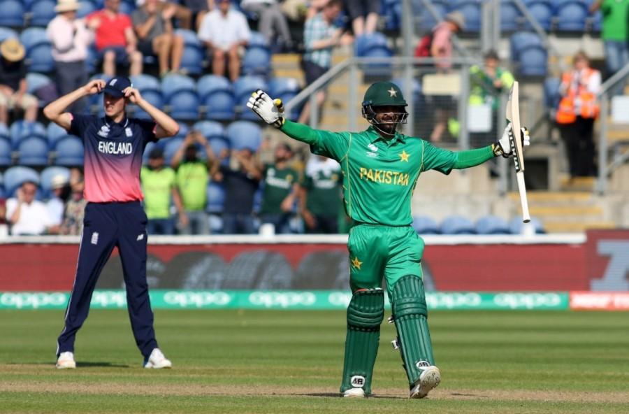 It seemed the Pakistan batsmen were in a hurry to get to the total as the duo helped the team touch the three-figure mark in the next seven overs before Ali too got to his half century off 68 deliveries. Unable to find the breakthrough, English skipper Eoin Morgan got Adil Rashid back into action, and the leg-spinner delivered on the very first delivery of his fourth over with the wicket of the dangerous Zaman, stumped by wicketkeeper Jos Buttler. The wicket of Zaman brought in Azam, who wasted no time in settling down, dancing down the track to loft Rashid over for a straight six as the visitors crossed the 150-run mark in no time. Ali slowed down a bit midway till he picked Liam Plunkett for a boundary as the second wicket partnership flourished to 50 off 55 deliveries. Pakistan upstage England,Champions Trophy 2017,Champions Trophy final,ICC Champions Trophy,Pakistan beats England