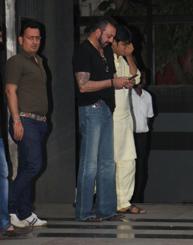 Actor Sanjay Dutt spotted at Legend Studio Office in Andheri, Mumbai. Sanjay Dutt,actor Sanjay Dutt,Sanjay Dutt spotted at Legend Studio office,Sanjay Dutt at Legend Studio office,Legend Studio office