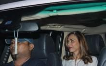 Romania host-actress Iulia Vantur was spotted exiting a spa and salon in Bandra.