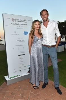 Abbey Clancy and Peter Crouch attend the Welcome Dinner prior to The Costa Smeralda Invitational golf tournamen at Pevero Golf Club - Costa Smeralda on June 16, 2017.