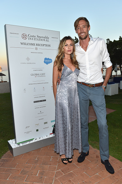 Abbey Clancy and Peter Crouch attend the Welcome Dinner prior to The Costa Smeralda Invitational golf tournamen at Pevero Golf Club - Costa Smeralda on June 16, 2017. Abbey Clancy,model Abbey Clancy,Peter Crouch,Abbey Clancy hot pics,Abbey Clancy hot images,Abbey Clancy hot stills,Abbey Clancy hot pictures