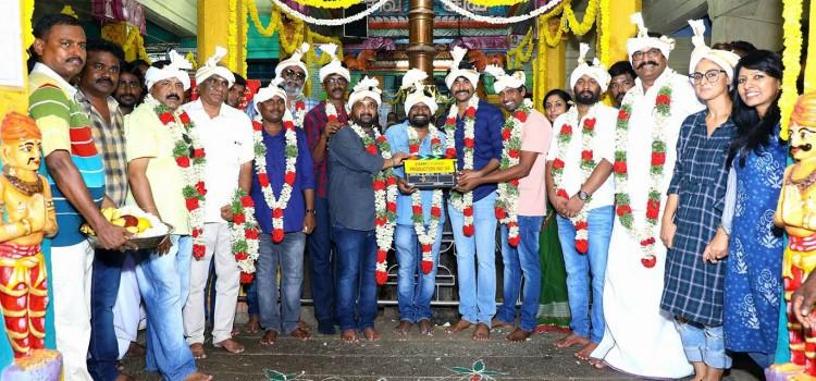 Sivakarthikeyan and Samantha's new movie pooja held at Chennai. Celebs like Sivakarthikeyan, Simran, Soori, Ponram, RD Raja, D Imman, Balasubramaniem, Napoleon, Yugabharathi graced the event.