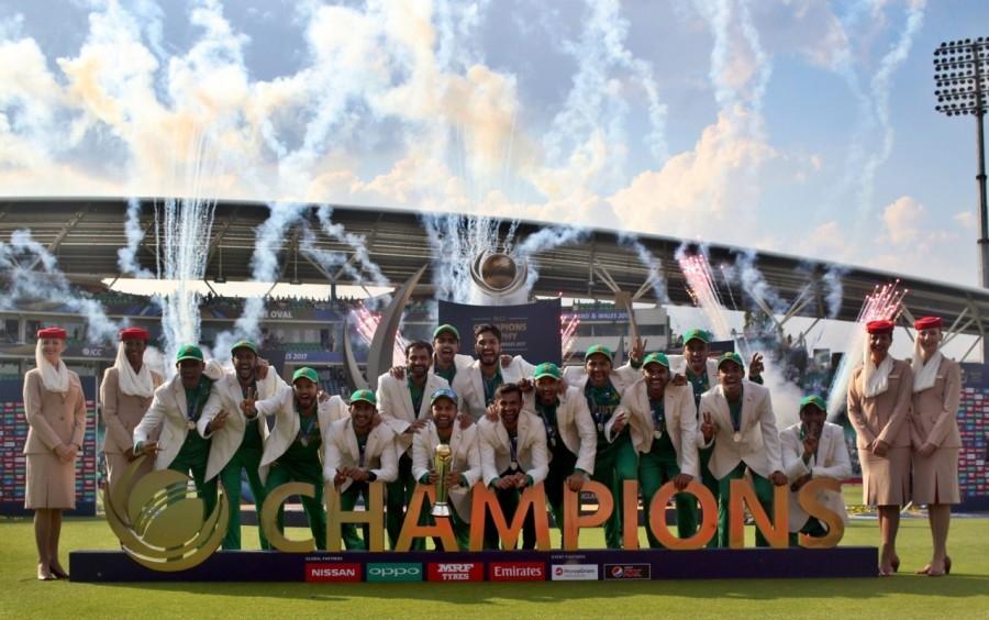 The south Asian nation claimed their third ICC tournament, having earlier won the 50-over World Cup in 1992 and the World Twenty20 in 2009. Put in to bat, Pakistan rode on a century by opener Fakhar Zaman to post a massive total of 338/4 in the allotted 50 overs. In reply, India were all out for 158 runs in 30.3 overs. For Pakistan, pacers Mohammad Amir and Hasan Ali bagged three wickets each. This was the biggest margin of victory in any ICC ODI tournament in terms of runs. The previous highest was registered by Australia when they thrashed India by 125 runs in the 2003 World Cup final in Johannesburg. Pakistan pacer Hasan Ali finished as the highest wicket-taker of the tournament with 13 scalps. The right-armer was also adjudged as the player of the tournament. Ali is also the first bowler to take four successive three-wicket hauls in the Champions Trophy. All-rounder Hardik Pandya was the highest scorer among the Indians with 76 runs from 43 balls. Champions Trophy 2017 final,Champions Trophy 2017,Pakistan beat India,Pakistan trash India,Pakistan vs India,India vs Pakistan,Pakistan wins