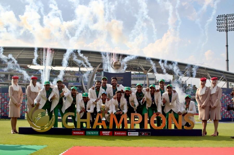 The left-hander fell to another superb delivery by Amir which kissed the outside edge on its way to Sarfraz Ahmed behind the stumps. Yuvraj Singh, Mahendra Singh Dhoni and Kedar Jadhav followed each other back to the pavilion in quick succession as Pakistan tightened their grip on the proceedings. Pandya and Ravindra Jadeja tried to stage a comeback with an 80-run stand, but it was never going to be enough. By the time Pandya was run out in the 27th over following a horrible mix-up, the match was as good as done and dusted. Earlier, riding on Fakhar Zaman's brilliant batting, Pakistan posted a challenging 338/4 against India in the Champions Trophy final at The Oval here on Sunday. Apart from Zaman (114), Azhar Ali (59), Mohammad Hafeez (57 not out) and Babar Azam (46) also contributed handsomely to Pakistan's cause. Pakistan, who lost their campaign opener against India, seemed a different side this time. Pakistani batsmen played intelligently and showed their character for the big match. They played the ball according to its merit and made full use of the conditions despite losing the toss. India, on the other hand, who played to their potential throughout the tournament, were struggling against the disciplined Pakistani batting lineup and failed to utilise the conditions completely. Fielders made several mess-ups in the outfield while bowlers failed to bowl at the right line throughout the innings as a result arch-rivals Pakistan managed to score a healthy total. Put in to bat, Pakistan got off to a perfect start. Openers Azhar and Zaman put up a solid platform for other batsmen to post a good total on the board. The duo forged 128-run partnership in 23 overs before a running mix-up cost Pakistan a wicket. Champions Trophy 2017 final,Champions Trophy 2017,Pakistan beat India,Pakistan trash India,Pakistan vs India,India vs Pakistan,Pakistan wins