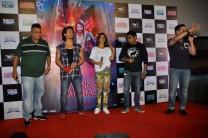 Actors Tiger Shroff, Nidhhi Agerwal, film director Sabbir Khan and film producer Vikram Rajani during the song launch of their upcoming film "Munna Michael" in Mumbai, on June 18, 2017.