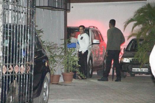 Bollywood actor Salman Khan with Family at Sister Alvira Agnihotri's House in Mumbai.