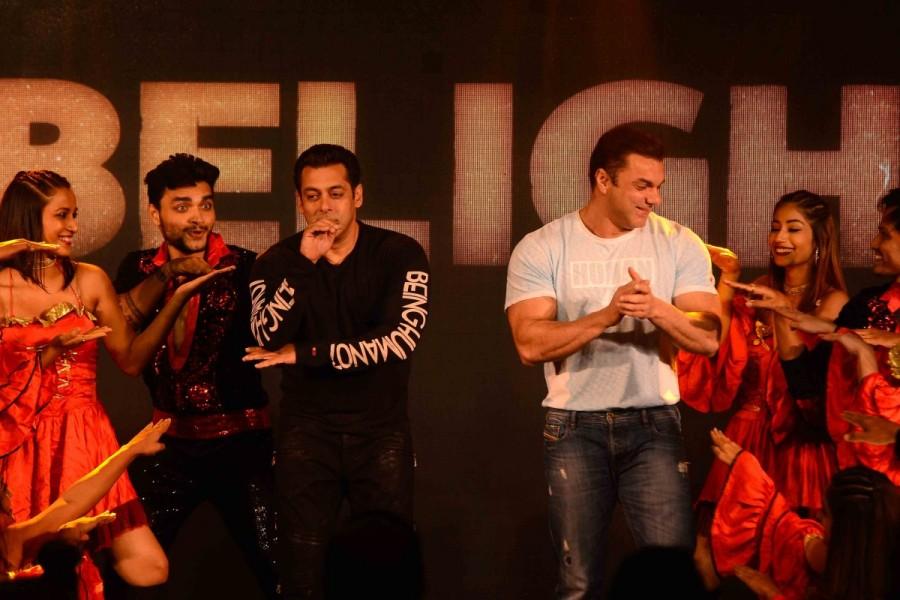 Bollywood filmmaker Kabir Khan, screenwriter Amar Butala, actors Salman Khan and Sohail Khan during the promotion of film Tubelight, in Mumbai on June 19, 2017. Salman Khan,Sohail Khan,Kabir Khan,Tubelight,Tubelight movie promotion,Tubelight promotion,Tubelight promotion pics,Tubelight promotion images,Tubelight promotion stills,Tubelight promotion pictures,Tubelight promotion photos