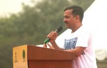 Delhi Lt Governor Anil Baijal and Chief Minister Arvind Kejriwal did yogic exercises in the rain-soaked capital on Wednesday to mark the third edition of the International Yoga Day. Union Urban Development Minister M. Venkaiah Naidu also took part in the event organised at the Central Park in Connaught Place by the New Delhi Municipal Council. Sporting a white track suit, Kejriwal was one of the hundreds of yoga enthusiasts who did various 'asanas' despite a persistent drizzle. "We have gathered here to do yoga together on the occasion of International Yoga Day. I hope you all do yogic exercises daily," Kejriwal told the gathering.