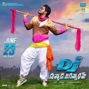 Allu Arjun's Duvvada Jagannadham (DJ) release date poster.